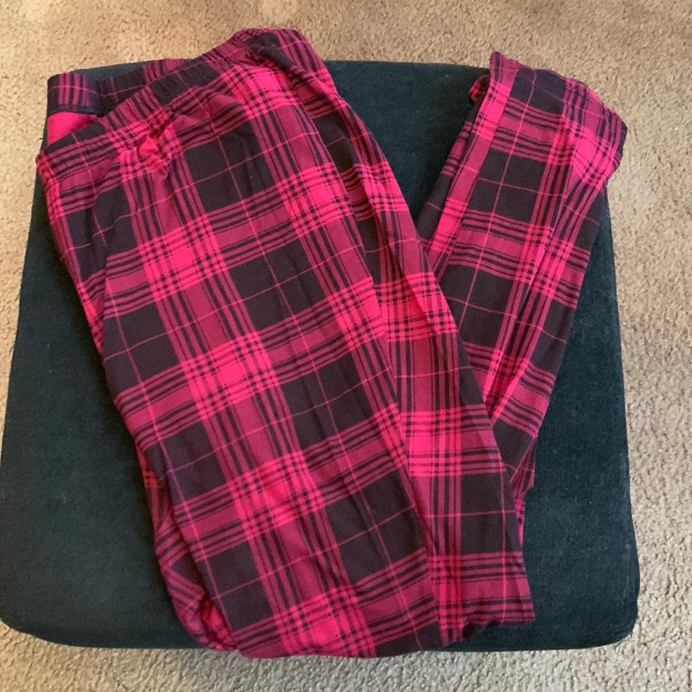 Torrid red plaid leggings 2x